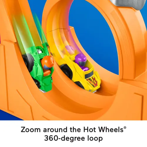 Mattel Fisher-Price Hot Wheels Little People Spiral Stunt Speedway's photo #3