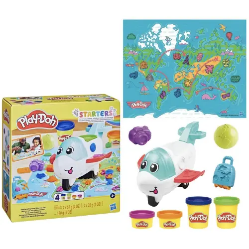 Hasbro Play-Doh Starters Airplane Explorer Starter Set 4 Cans 170 g (6 oz)'s photo #1