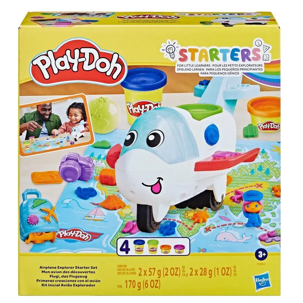Hasbro Play-Doh Starters Airplane Explorer Starter Set 4 Cans 170 g (6 oz)'s photo #1