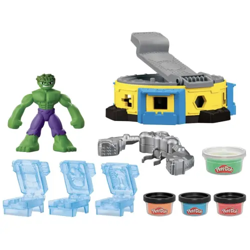 Hasbro Play-Doh Marvel Hulk Smash & Squish Playset 4 Cans 142 g (5 oz) — imagen 3