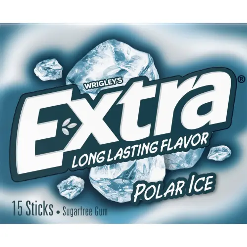 Wrigley’s Extra Long Lasting Flavor Sugarfree Chewing Gum Polar Ice 15 Pcs's photo #1