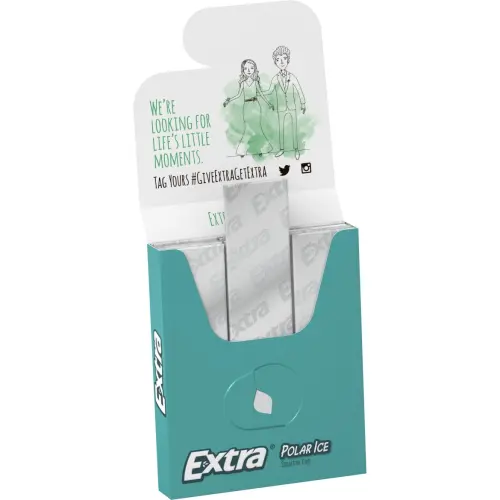 Wrigley’s Extra Long Lasting Flavor Sugarfree Chewing Gum Polar Ice 15 Pcs's photo #1