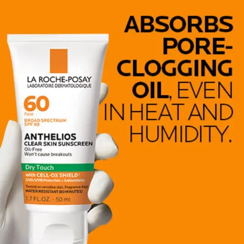La Roche-Posay Anthelios Clear Skin Sunscreen Dry Touch For Face Broad Spectrum SPF 60 50 mL (1.7 oz)'s photo #5