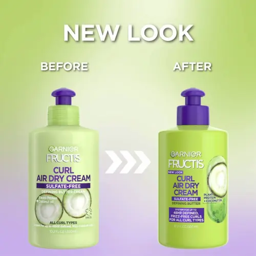 Garnier Fructis Curl Air Dry Cream Defining Butter Plant Protein + Coconut Oil 300 mL (10.2 oz) — imagen 7