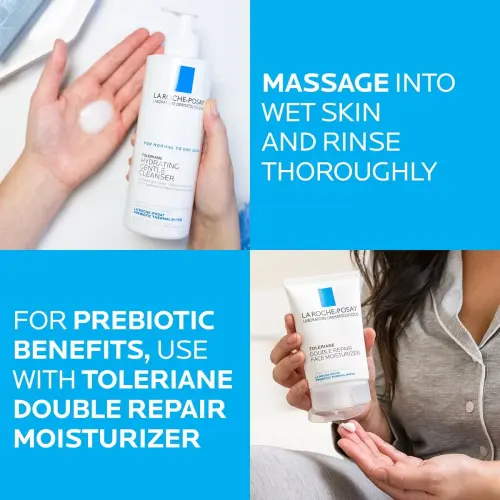 La Roche-Posay Toleriane Hydrating Gentle Cleanser For Normal to Dry Skin 400 mL (13.52 oz) — imagen 4