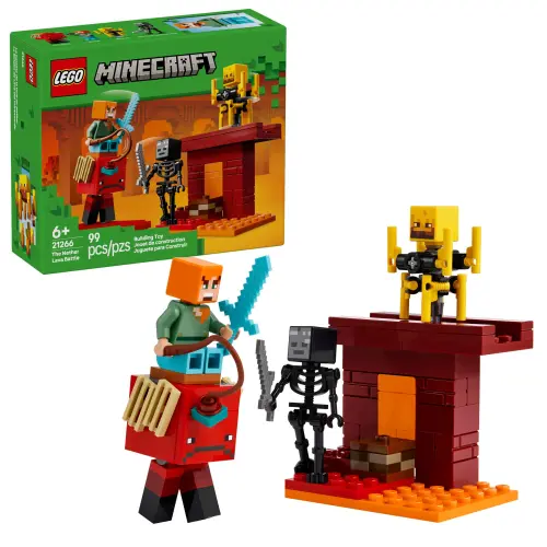 LEGO Minecraft 21266 The Nether Lava Battle 99 Pcs — imagen 1
