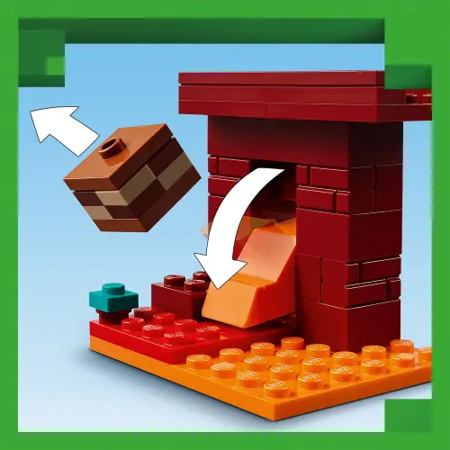 LEGO Minecraft 21266 The Nether Lava Battle 99 Pcs — imagen 7