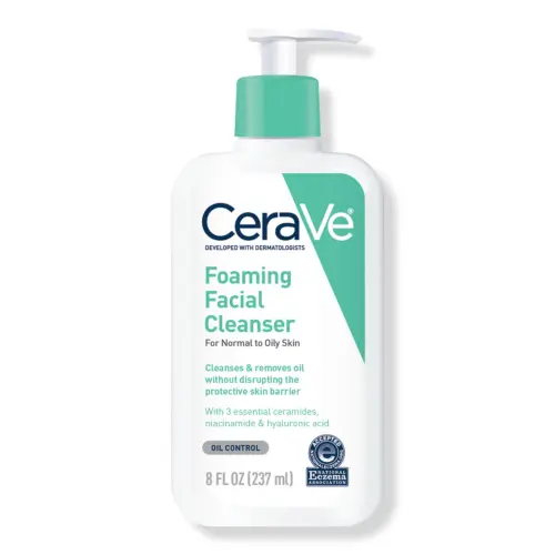 CeraVe Foaming Facial Cleanser For Normal to Oily Skin 237 mL (8 oz) — imagen 1