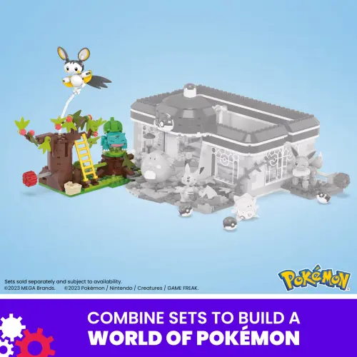 Mattel MEGA Pokémon HTH69 Emolga And Bulbasaur’s Charming Woods 194 Pcs's photo #5
