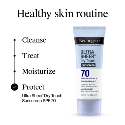 Neutrogena Ultra Sheer Dry-Touch Sunscreen Broad Spectrum SPF 70 88 mL (3 oz) — imagen 9