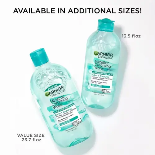 Garnier SkinActive Micellar Cleansing Water All-in-1 Replump with Hyaluronic Acid + Aloe 400 ml (13.5 oz)'s photo #4