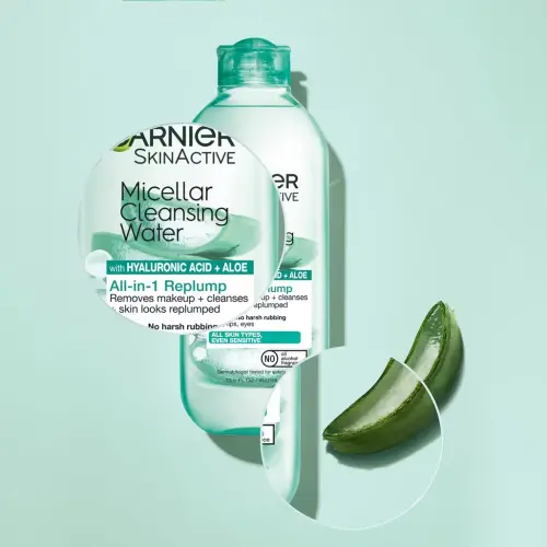 Garnier SkinActive Micellar Cleansing Water All-in-1 Replump with Hyaluronic Acid + Aloe 400 ml (13.5 oz)'s photo #6