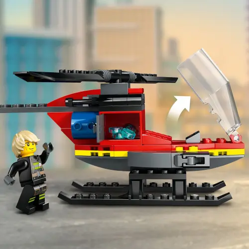 LEGO City 60411 Fire Rescue Helicopter 85 Pcs — imagen 6