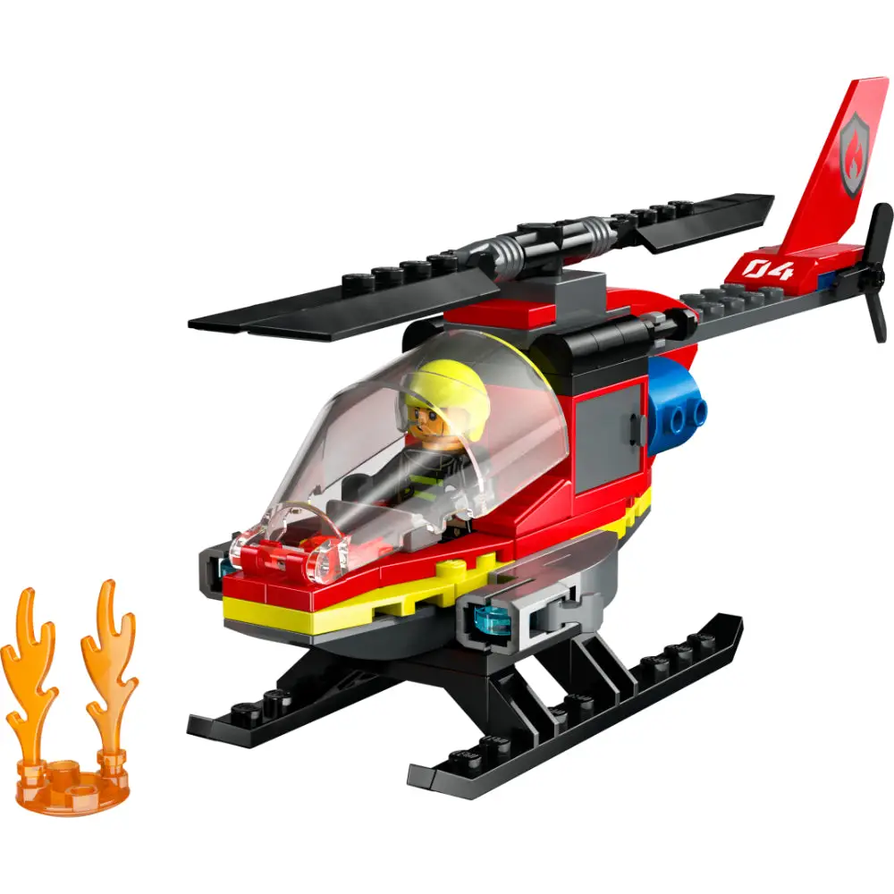 LEGO City 60411 Fire Rescue Helicopter 85 Pcs — imagen 3