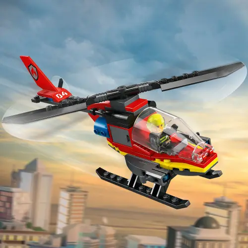 LEGO City 60411 Fire Rescue Helicopter 85 Pcs — imagen 7