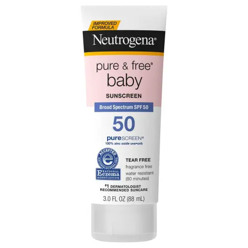 Neutrogena Pure & Free Baby Sunscreen Broad Spectrum SPF 50 88 mL (3 oz) — imagen 1