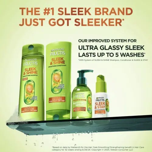Garnier Fructis Sleek & Shine Anti-Frizz Serum Vegan Kera-System + Argan Oil 150 mL (5.1 oz)'s photo #6