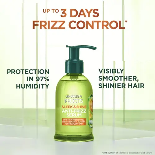 Garnier Fructis Sleek & Shine Anti-Frizz Serum Vegan Kera-System + Argan Oil 150 mL (5.1 oz)'s photo #5
