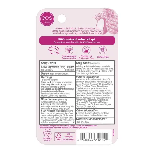 eos Natural SPF 15 Lip Balm Pineapple Coconut 4 g (0.14 oz)'s photo #1