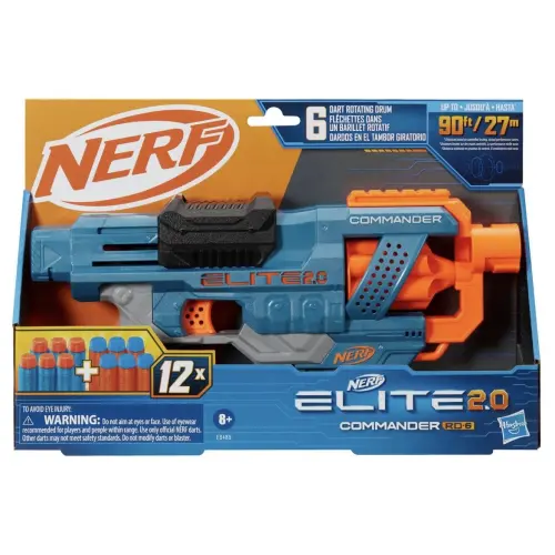 Hasbro Nerf Elite 2.0 Commander RD-6 Dart Blaster 12 Darts (34 cm) — imagen 3