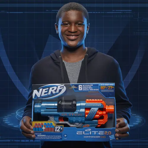 Hasbro Nerf Elite 2.0 Commander RD-6 Dart Blaster 12 Darts (34 cm) — imagen 10