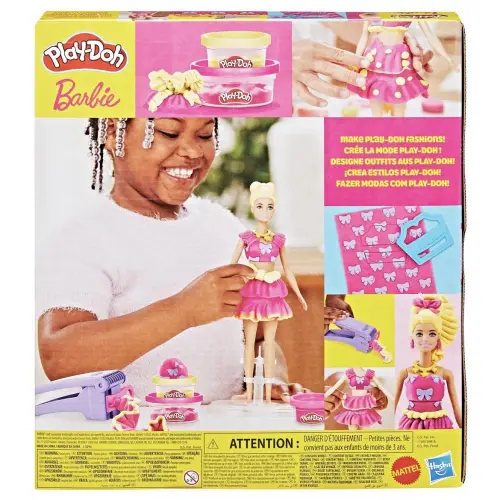 Hasbro Play-Doh Barbie Ruffles & Bows 3 Cans 183.5 g (6.49 oz) — imagen 3