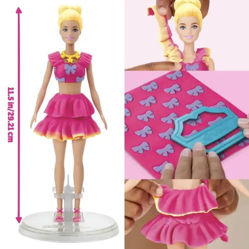 Hasbro Play-Doh Barbie Ruffles & Bows 3 Cans 183.5 g (6.49 oz) — imagen 4