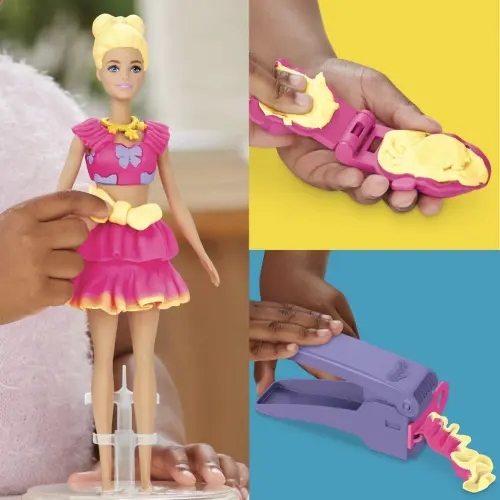 Hasbro Play-Doh Barbie Ruffles & Bows 3 Cans 183.5 g (6.49 oz) — imagen 6