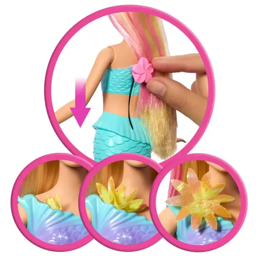 Mattel Barbie Flower Magic Mermaid Doll & Accessories (29 cm)'s photo #3