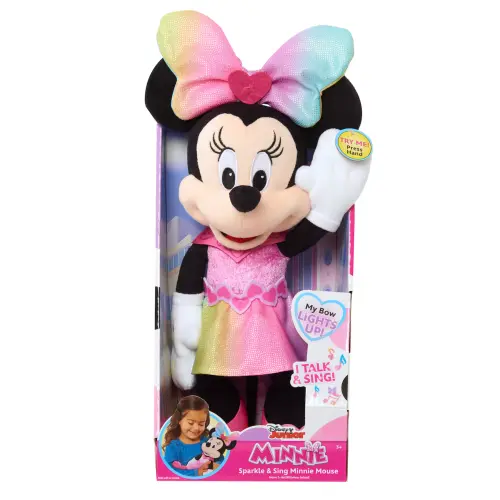 Just Play Disney Junior Minnie Sparkle & Sing Minnie Mouse Plush (38 cm)'s photo #2