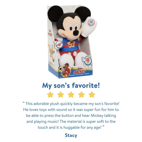 Just Play Disney Junior Mickey Singing Fun Mickey Mouse Plush (31 cm)'s photo #7
