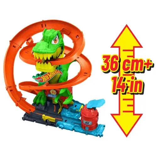 Mattel Hot Wheels City T-Rex Blaze Battle Playset (36 cm)'s photo #6