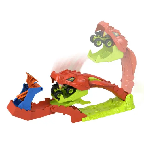 Mattel Hot Wheels Monster Trucks Snake Slam Takedown Track Set (89 cm)'s photo #4