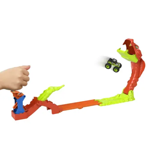 Mattel Hot Wheels Monster Trucks Snake Slam Takedown Track Set (89 cm)'s photo #2