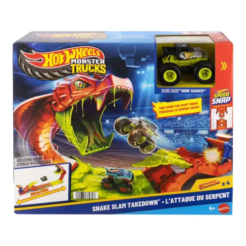 Mattel Hot Wheels Monster Trucks Snake Slam Takedown Track Set (89 cm)'s photo #1