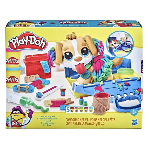 Hasbro Play-Doh Care & Carry Vet 5 Cans 284 g (10 oz) — imagen 2