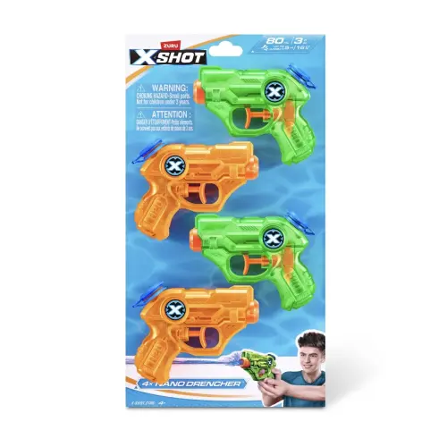 ZURU X-Shot 4x Nano Drencher 80 mL (12 cm)'s photo #1