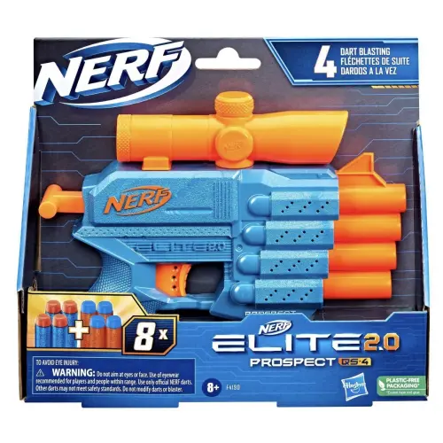 Hasbro Nerf Elite 2.0 Prospect QS-4 8 Darts (21 cm) — imagen 3