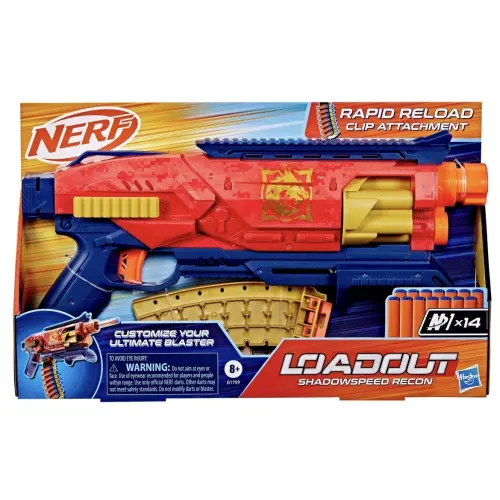 Hasbro Nerf Loadout Shadowspeed Recon 14 Darts (40 cm) — imagen 3
