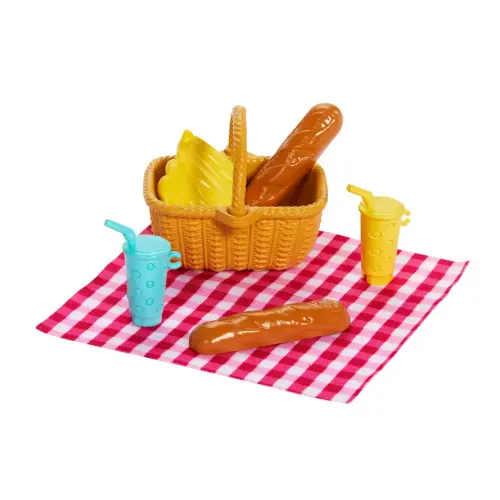 Mattel Barbie Family & Friends Sister Picnic Club Chelsea & Barbie "Malibu" Dolls & Accesories (13 cm / 29 cm)'s photo #5
