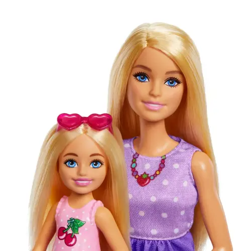 Mattel Barbie Family & Friends Sister Picnic Club Chelsea & Barbie "Malibu" Dolls & Accesories (13 cm / 29 cm)'s photo #3
