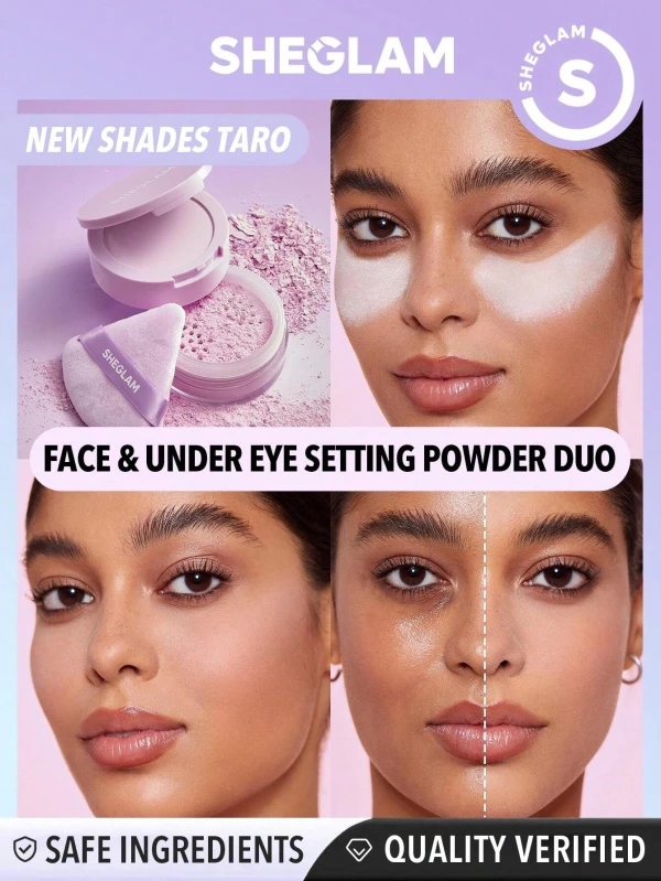 Sheglam Polvo Fijador Suelto Y Compacto Para Rostro Y Ojeras 2 En 1 Insta-Ready 7 g (0.247 oz) x 2 - Taro's foto | Toshi |  BizneCubano