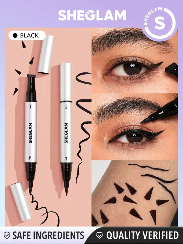 Sheglam Delineador De Ojos Líquido 2 En 1 Wing It 1 mL (0.03 oz) x 2 - Black's foto | Toshi |  BizneCubano