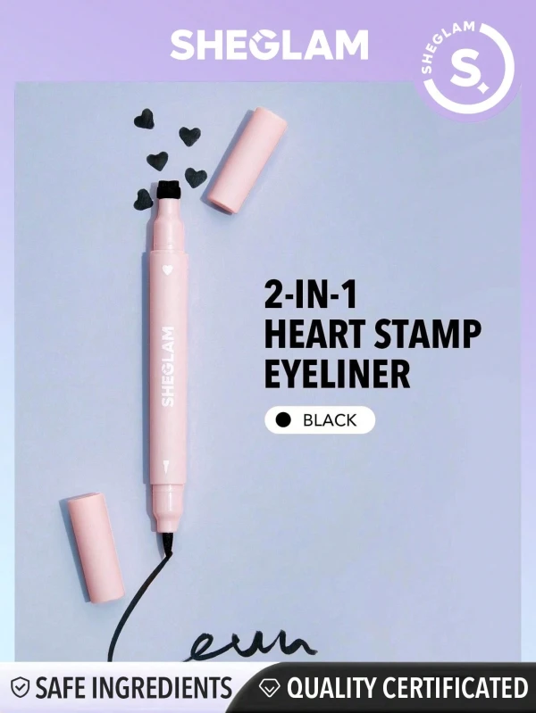 Sheglam Delineador De Ojos Líquido 2 En 1 Heart Eyes 0.8 mL (0.02 oz) - Black's foto | Toshi |  BizneCubano