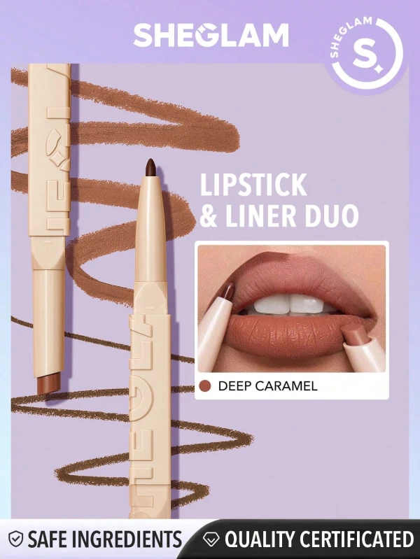 Sheglam Delineador De Labios y Barra De Labios 2 En 1 Glam 101 0.28 g (0.009 oz) / 0.85 g (0.029 oz) - Deep Caramel's foto | Toshi |  BizneCubano