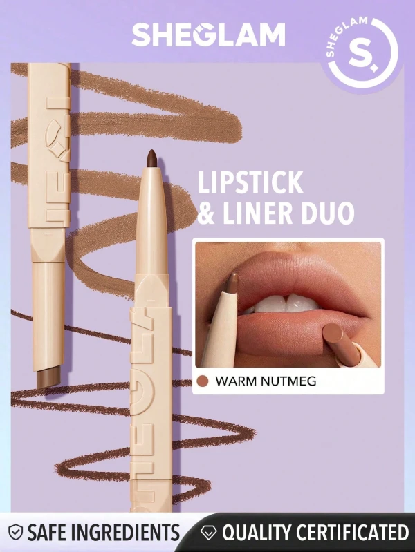 Sheglam Delineador De Labios y Barra De Labios 2 En 1 Glam 101 0.28 g (0.009 oz) / 0.85 g (0.029 oz) - Warm Nutmeg's foto | Toshi |  BizneCubano