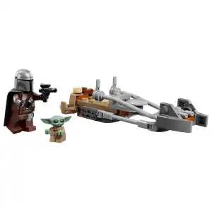 LEGO Star Wars 75436 The Mandalorian & Grogu’s Speeder Bike 58 Pcs miniatura 3