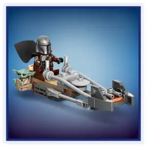 LEGO Star Wars 75436 The Mandalorian & Grogu’s Speeder Bike 58 Pcs miniatura 7