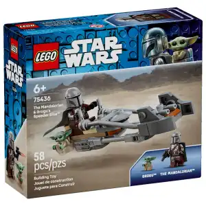 LEGO Star Wars 75436 The Mandalorian & Grogu’s Speeder Bike 58 Pcs miniatura 2