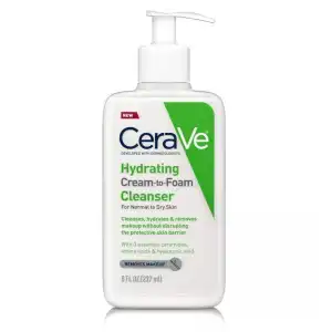 CeraVe Hydrating Cream-to-Foam Cleanser For Normal to Dry Skin 237 ml (8 oz) miniatura 1